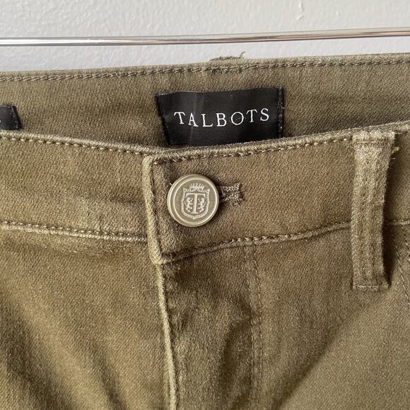 Talbots Jegging Pants Womens Size 4 Petite In Olive Green Color EUC‎ - Picture 4 of 10